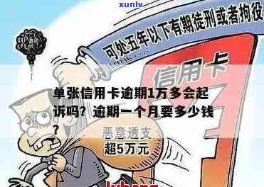 信用卡1万逾期：一天罚息、三年还款总额、起诉时间及后果