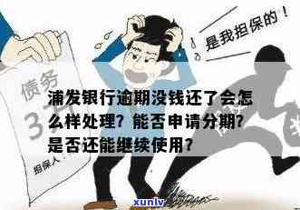 浦发银行逾期还款怎么办，能否申请分期付款？