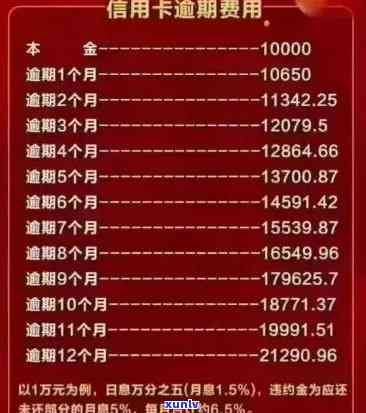 信用卡10万逾期一年还款与利息总计：超出逾期金与日息的偿还压力