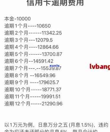 信用卡5000逾期费用的精确计算 *** 和实践技巧