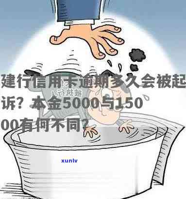 建行信用卡逾期多久会起诉本金5000:影响及 *** 通知时间