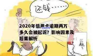 信用卡逾期2万会被起诉么？2021年和2020年的逾期后果及新法规解读