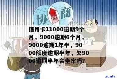 欠信用卡11000逾期了一年多少钱？逾期会坐牢吗？