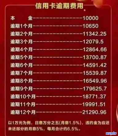 信用卡逾期1万利息