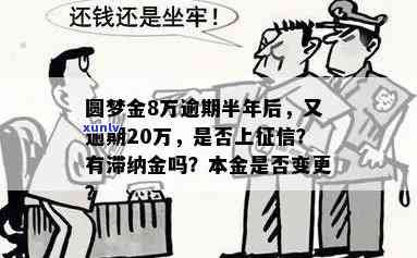 圆梦金逾期变本金了，20万逾期只还本金可行吗？是否有滞纳金？多久上？