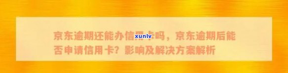 京东金融逾期办信用卡：后果、可行性与影响分析