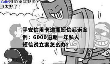 平安信用卡6000逾期一年私人短信说立案 - 如何处理逾期信用卡还款问题