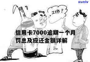 信用卡7000逾期一个月罚息多少-信用卡7000逾期一个月罚息多少钱