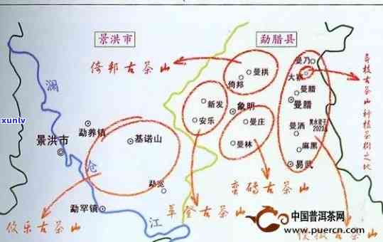 云南普洱茶名山大名：六十九寨分布图与特色介绍