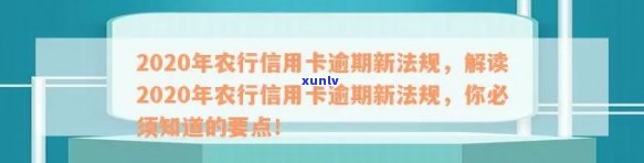 农行信用卡最多逾期多久会上：2020年新法规解读