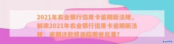 2021年农行信用卡逾期新法规：如何避免逾期、影响和解决办法一览
