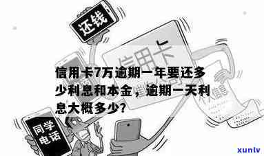 信用卡逾期利息计算：一年内7万本息的乌有困扰