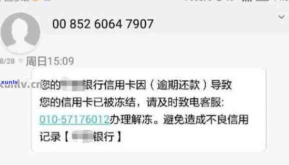 信用卡来信息说逾期