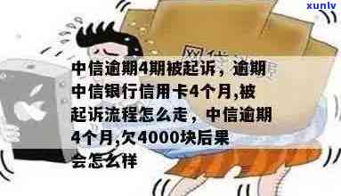 中信信用卡逾期4个月被起诉：完整流程解答及如何应对