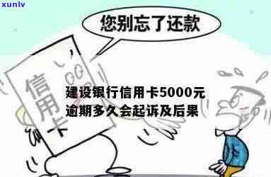 建行信用卡逾期5000元：可能的后果与应对策略，避免起诉和信用损失