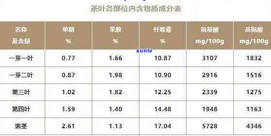 普洱茶营养成分分析