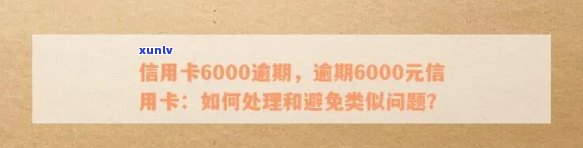 信用卡逾期半年6000元：如何解决还款问题与信用修复策略