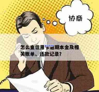 怎么查信用卡逾期本金还款记录和欠款本金？