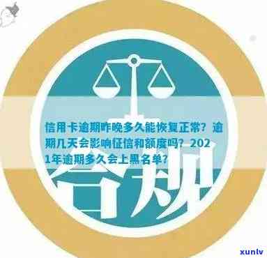 信用卡逾期多久能恢复正常使用：2021年信用卡黑名单恢复指南