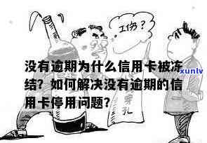 没有逾期为什么信用卡被停用了？被冻结、还能用的原因及解决办法