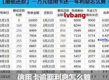 信用卡5万逾期一个月利息计算：总额与月息解析