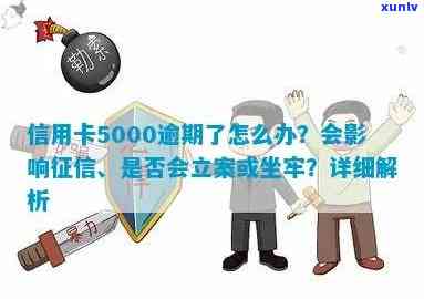 信用卡欠5000长期逾期会坐牢吗？怎么办？立案时间与后果