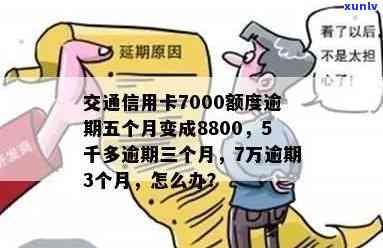 交通信用卡7000逾期怎么办-交通信用卡7000逾期怎么办啊