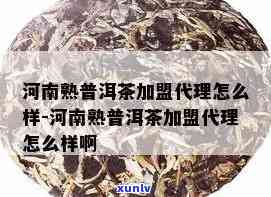 河普洱茶如何 *** 加盟：完整指南与信息