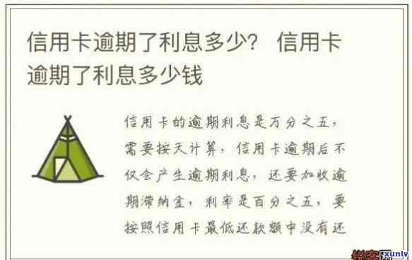 信用卡逾期利息多少正常