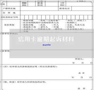 信用卡逾期材料正在预审