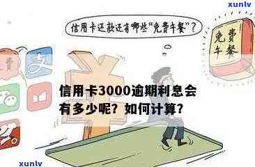 信用卡3000额度逾期三年还款与利息计算：后果与建议