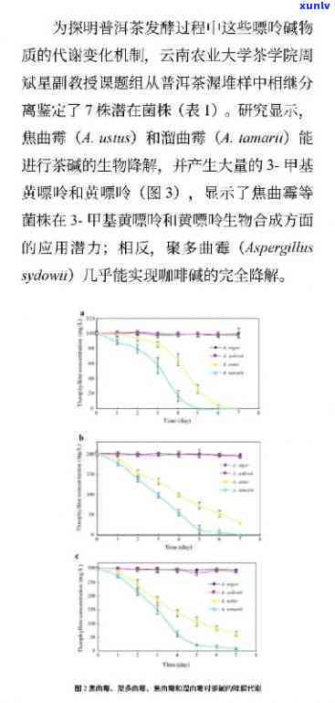 普洱茶熟茶发酵生化机理分析与研究