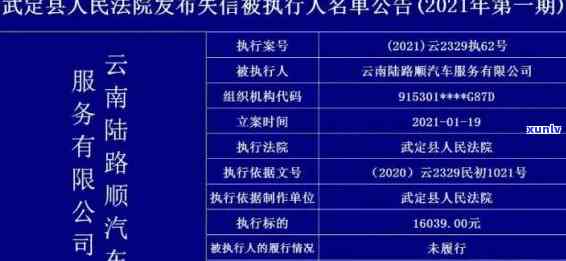 云龙县信用卡逾期名单全面解析：逾期人员详细信息、影响及解决办法一文看懂