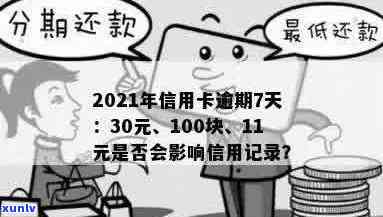 信用卡10块钱逾期：一天、一个月、一年或三年后的影响及记录。