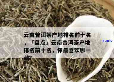 十大著名普洱茶及产地，了解知名普洱茶排行