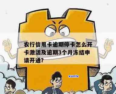 农行信用卡逾期锁定6天怎么办？农行卡信用卡逾期3个月冻结怎么申请开通？