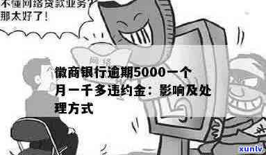 徽商银行逾期5000元一个月，1000多元违约金计算 *** 及相关政策解答