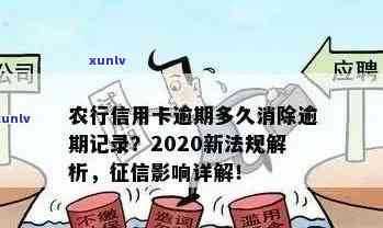 农行信用卡可逾期几次吗？如何处理？2020年新法规对于逾期还款有何影响？