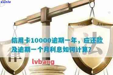 信用卡逾期10000元一个月利息怎么算？逾期1.4万一年多怎么办？