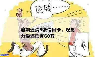 信用卡逾期5个账户：60万无力偿还，如何解决？