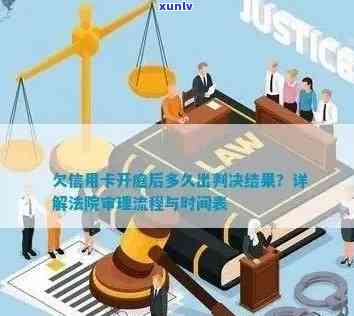 欠信用卡一般开庭多久下判决书：起诉后的程序时长解析