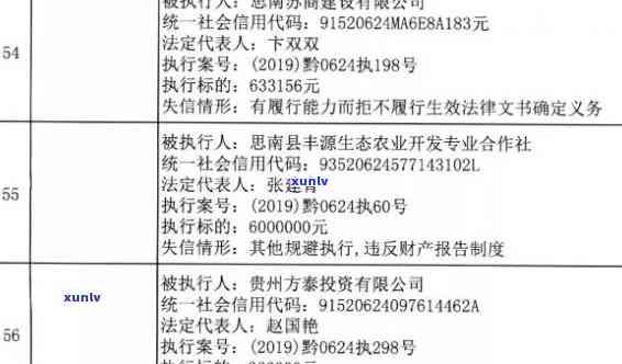 内县人民法院公布失信人员信用卡名单，涉及多支行及个人