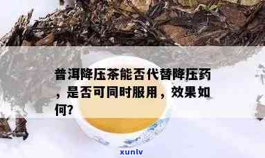 普洱茶对高血压患者是否具有降低血压作用及何时可替代降压药？