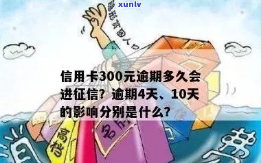 信用卡300元逾期10天：影响与处理 *** 