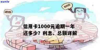 信用卡1000元逾期1年：解决策略、影响与建议