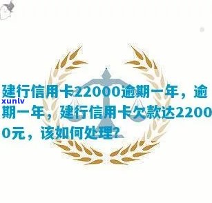 逾期一年的建行信用卡22000元：如何解决还款问题和影响信用评分？