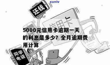 信用卡5000多逾期一天多少钱如何计算逾期费用？