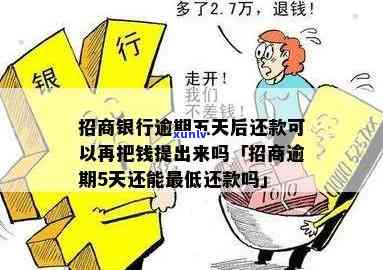 招商银行逾期五天后还款，是否可以再次提取资金？