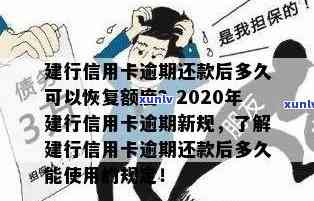 逾期还款后，建行信用卡多久能恢复使用额度？2020年与XXXX年的政策对比