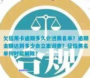 欠信用卡逾期多久后会黑名单解除与冻结：是否会被起诉？